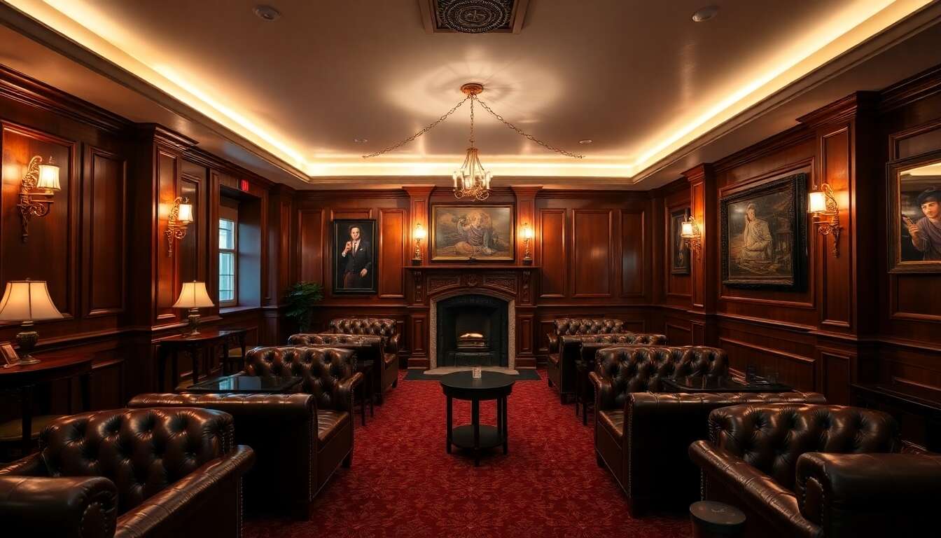 Détente et raffinement au salon fumeur
